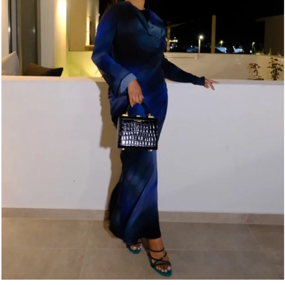 ASOS Blue Ombre Maxi Dress